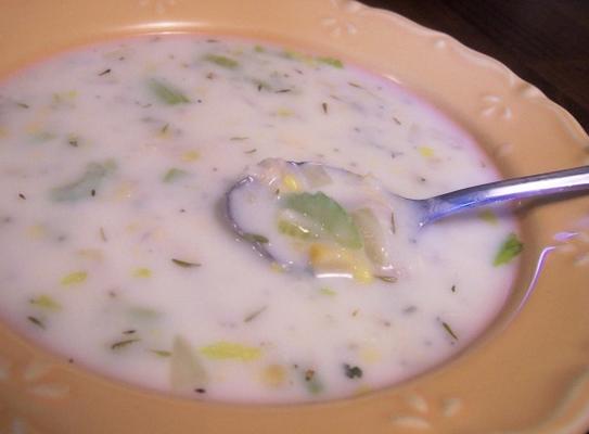 clam-corn chowder (versie met lager vetgehalte)