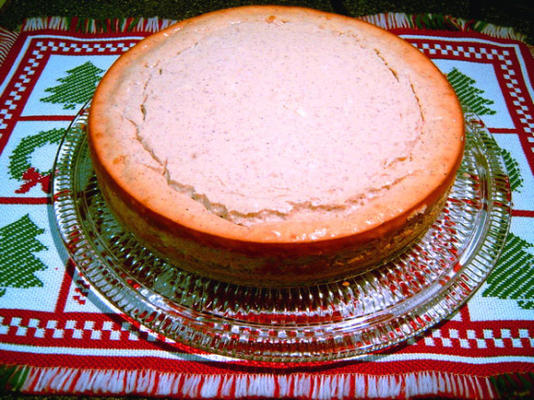 prachtige eierpunch cheesecake