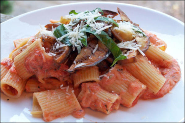 aubergine (aubergine) parmezaanse rigatoni