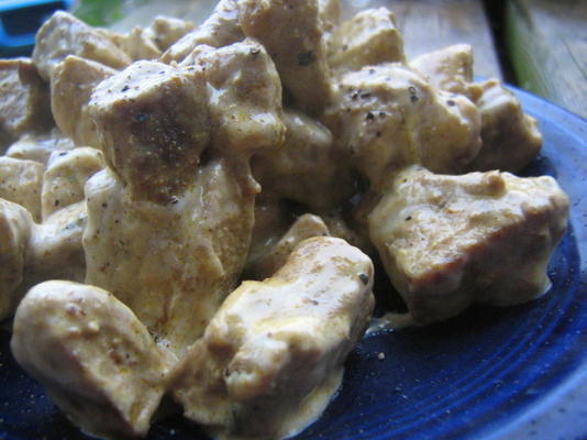varkensvlees curry met koriander