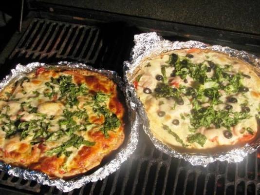 gegrilde Siciliaanse pizza