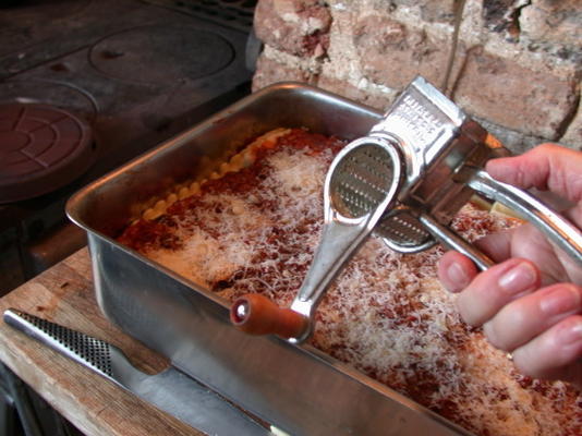 traditionele Italiaanse spinazie lasagne