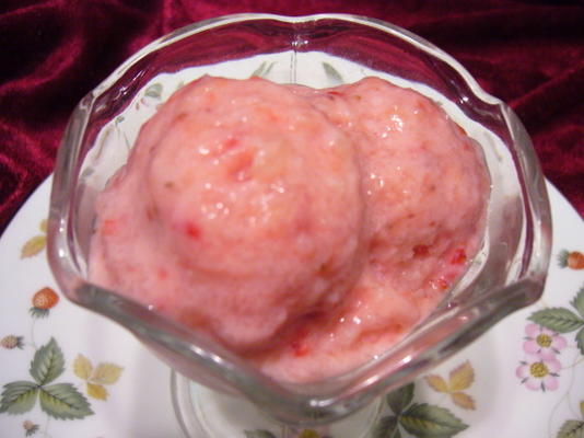 aardbeien yoghurt bevriezen