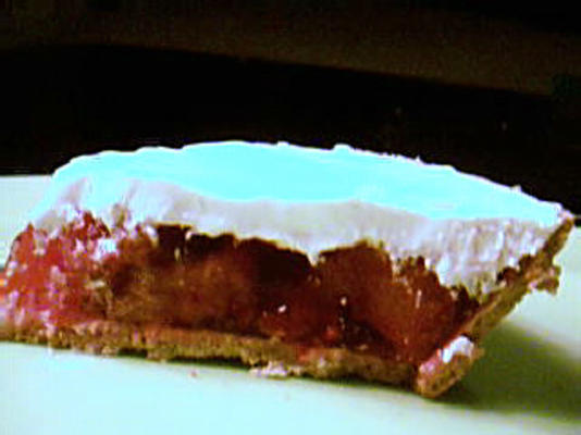 bevroren aardbeien gelatine taart