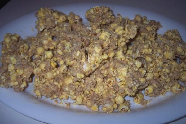 witte chocolade pindakaas popcorn munch