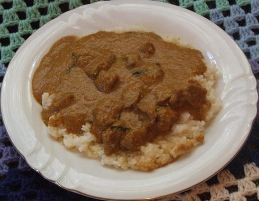 Maleisische curry met rundvlees of lamsvlees