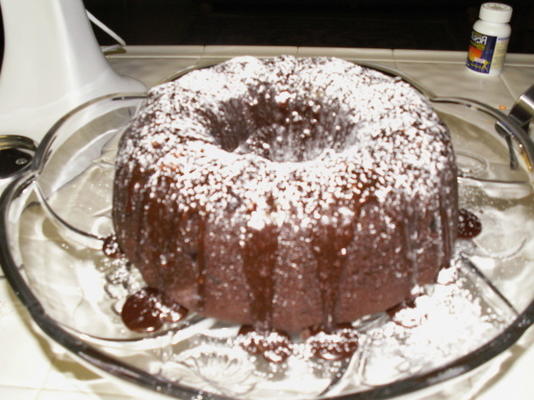 chocolade fudge bundt cake