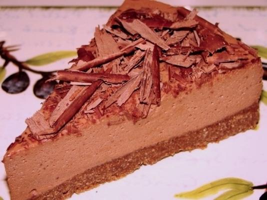 chocolade cheesecake (ongebakken)