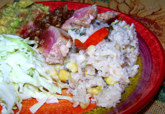 arroz blanco con verduras (witte rijst met groenten)