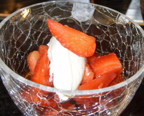 aardbeien in balsamico