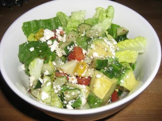 Griekse gehakte salade