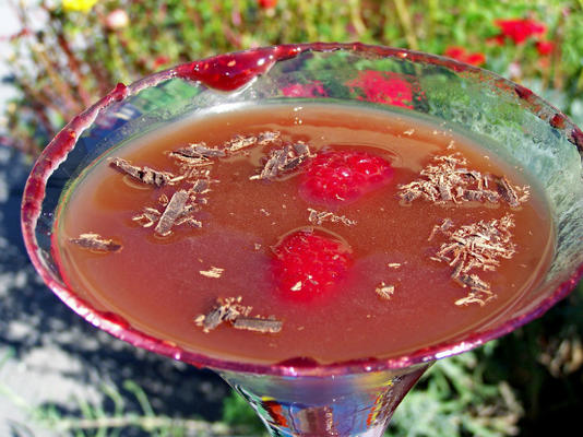 zoete chocolade frambozen martini