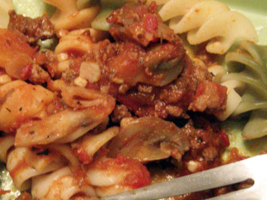 spaghetti della carne di cervo (ook bekend als hertenvleespaghetti)