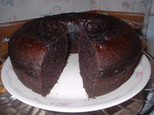 triple chocolate pond cake