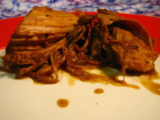 florence's varkenshaasje in rozemarijn, mosterd, appelmarinade