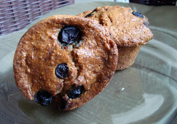 volkoren haver blueberry muffins