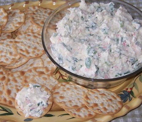 Crabby feta knoflook dip