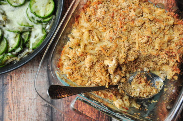 kalkoen macaroni en kaas alfredo