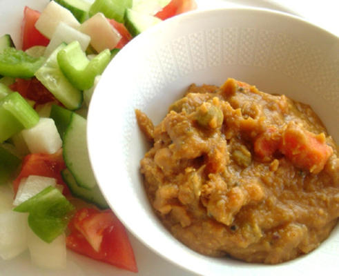 madras-curry (vegan of kip)