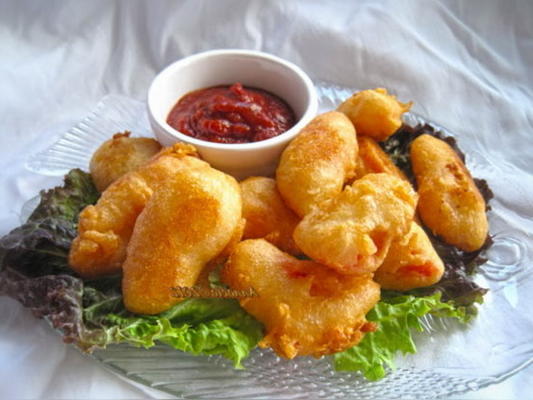 zeevruchten / krabsticks met chilisaus