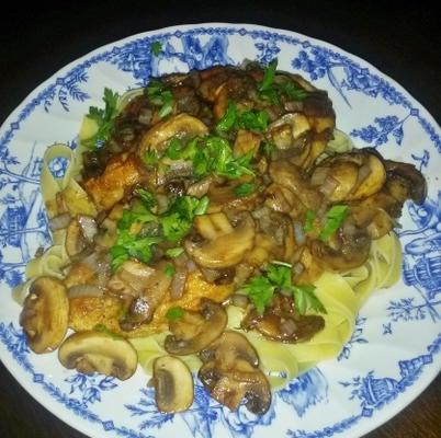 kalfsvlees of kip scaloppine marsala