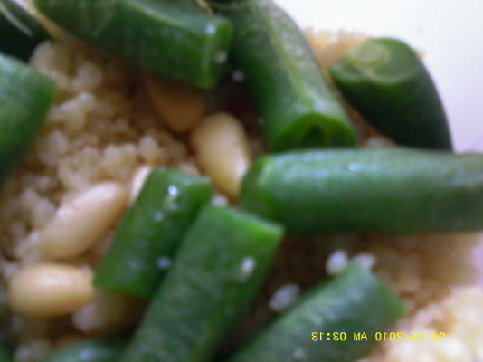 Marokkaanse couscous met groene bonen