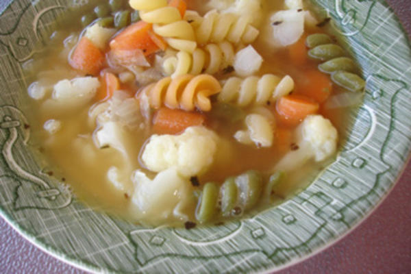 ww 2 pt. pasta en bloemkoolsoep