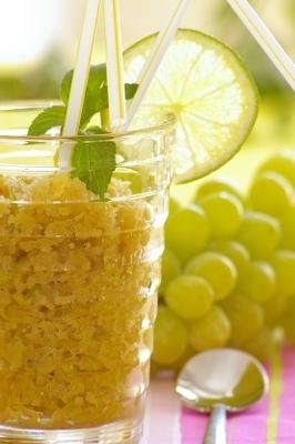 groene druif granita