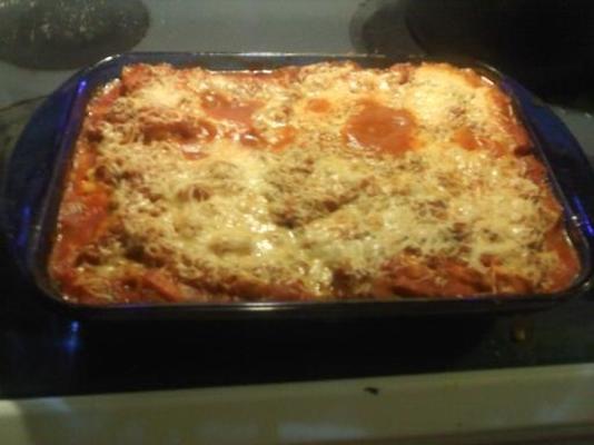 kip gebakken ricotta manicotti