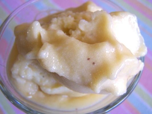 banaan oranje bevroren sorbet