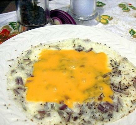 geen vette, caloriearme, vegetarische omelet