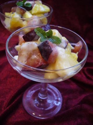 sherry dressing voor fruitsalade