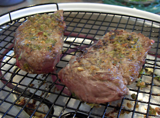 bbq pittige entrecote steaks