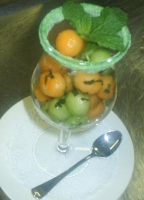 meloenballen met rum en limoen