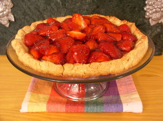 geglazuurde aardbeientaart