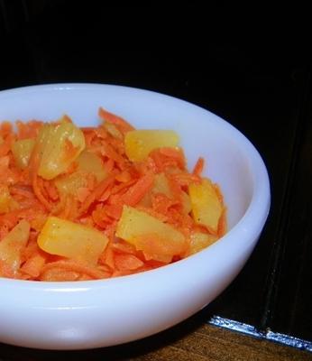 curried wortels en ananas