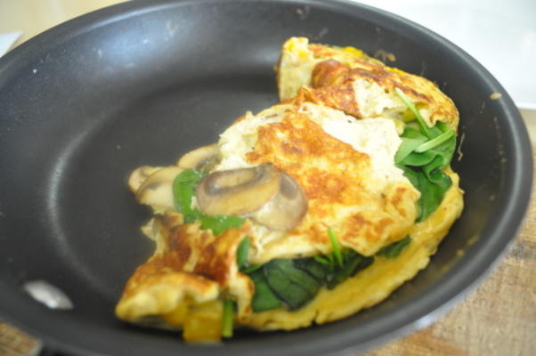 Duitse spinazie omelet