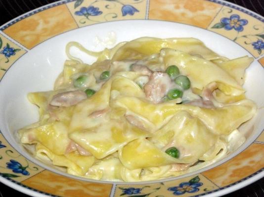 tonijn noodle koekepan