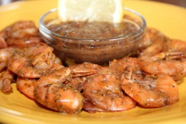 bbq-garnalen uit de New Orleans-stijl