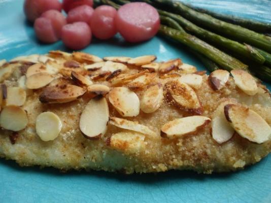 oven gebakken amandelfilet filets