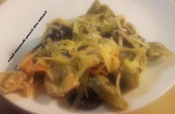 tortellini met romige champignonsaus