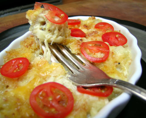 gratin van krabvlees