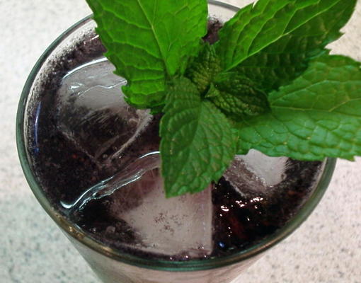 zwarte en blauwe mojito