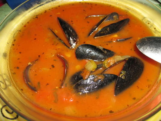 mosselen in tomatenbouillon van dragon