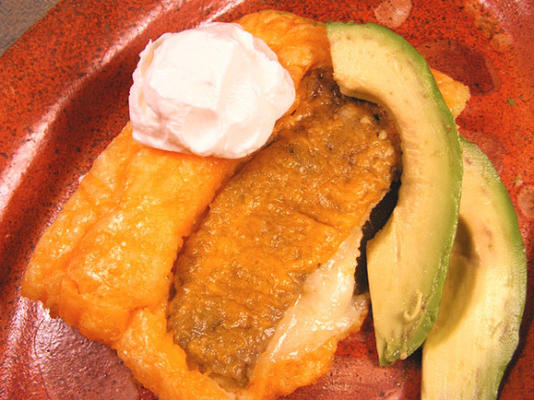 gebakken chilie rellenos braadpan
