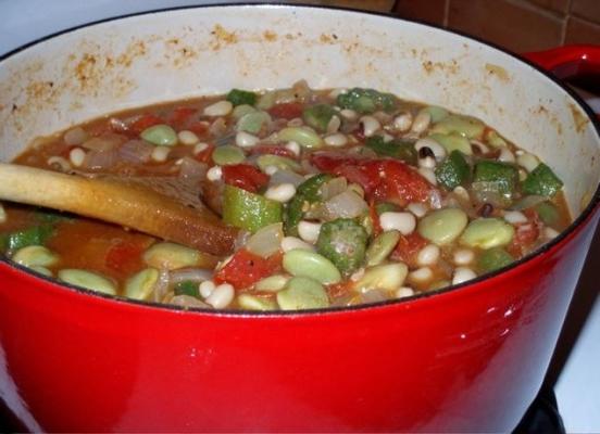 cajun okra stoofpot