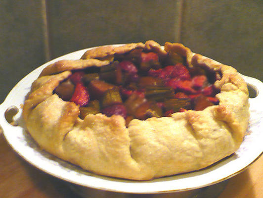 rustieke rabarbertaart