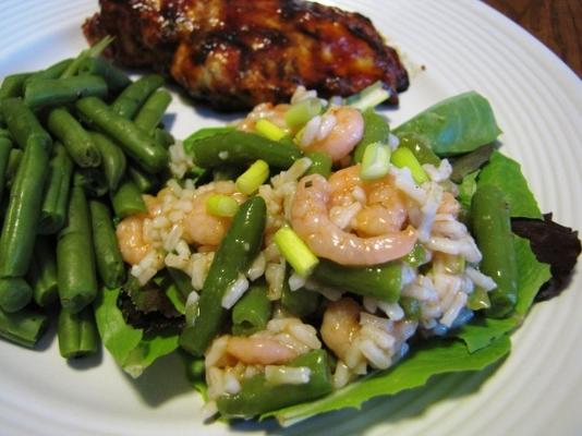 Texas garnalen en rijstsalade