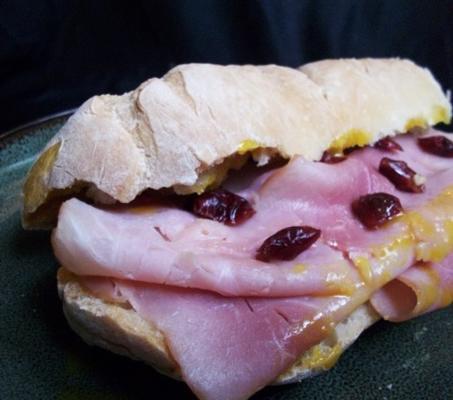 extra-speciale ham sandwich (geïnspireerd door Starbucks ham en brie)
