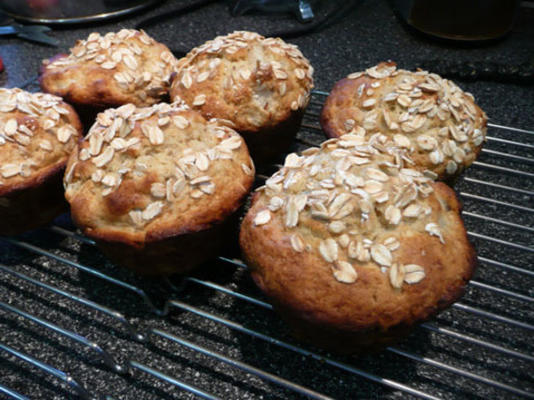 peren-havermout muffins